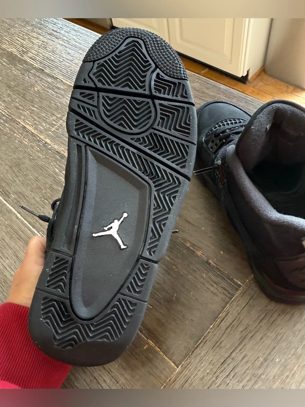 Air Jordan Retro 4 Black Cat 4.5Y no box like new worn 1-2x